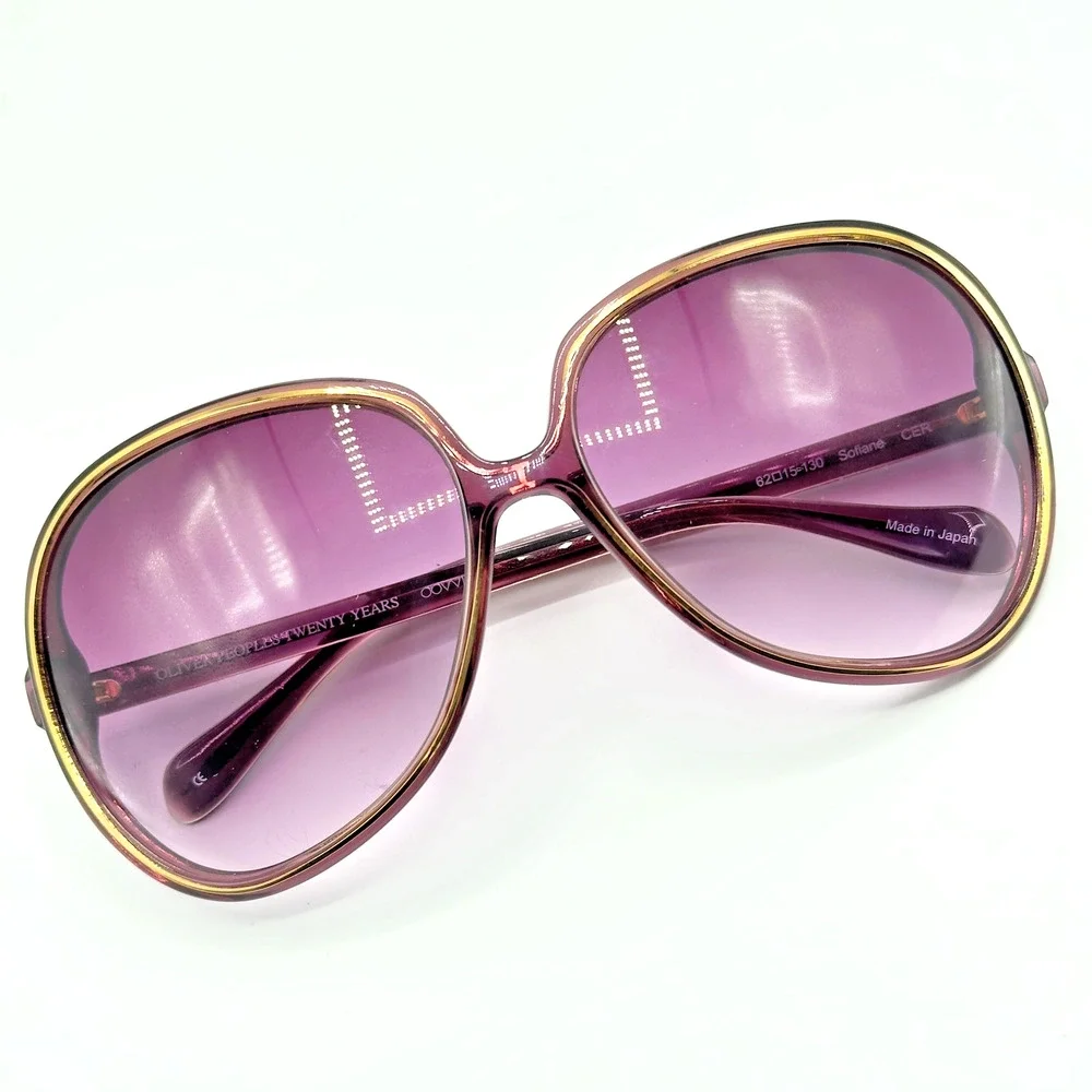 Oliver Peoples Sunglasses Sofiane Purple Butterfly Gradient Purple Lens 62mm